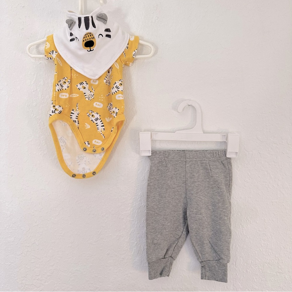 Tiger Outfit with matching bandana bib